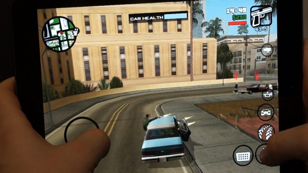 Il gameplay di Grand Theft Auto: San Andreas su cellulare
