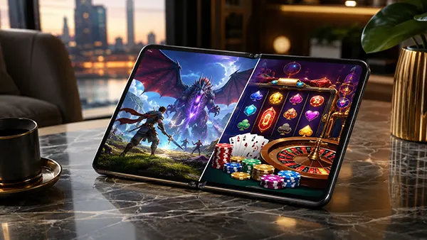 Unfolded gaming phone